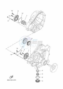 MT-125 MTN125-A (B6G1) drawing OIL PUMP