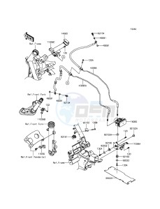 VULCAN_S_ABS EN650BFF XX (EU ME A(FRICA) drawing Brake Piping