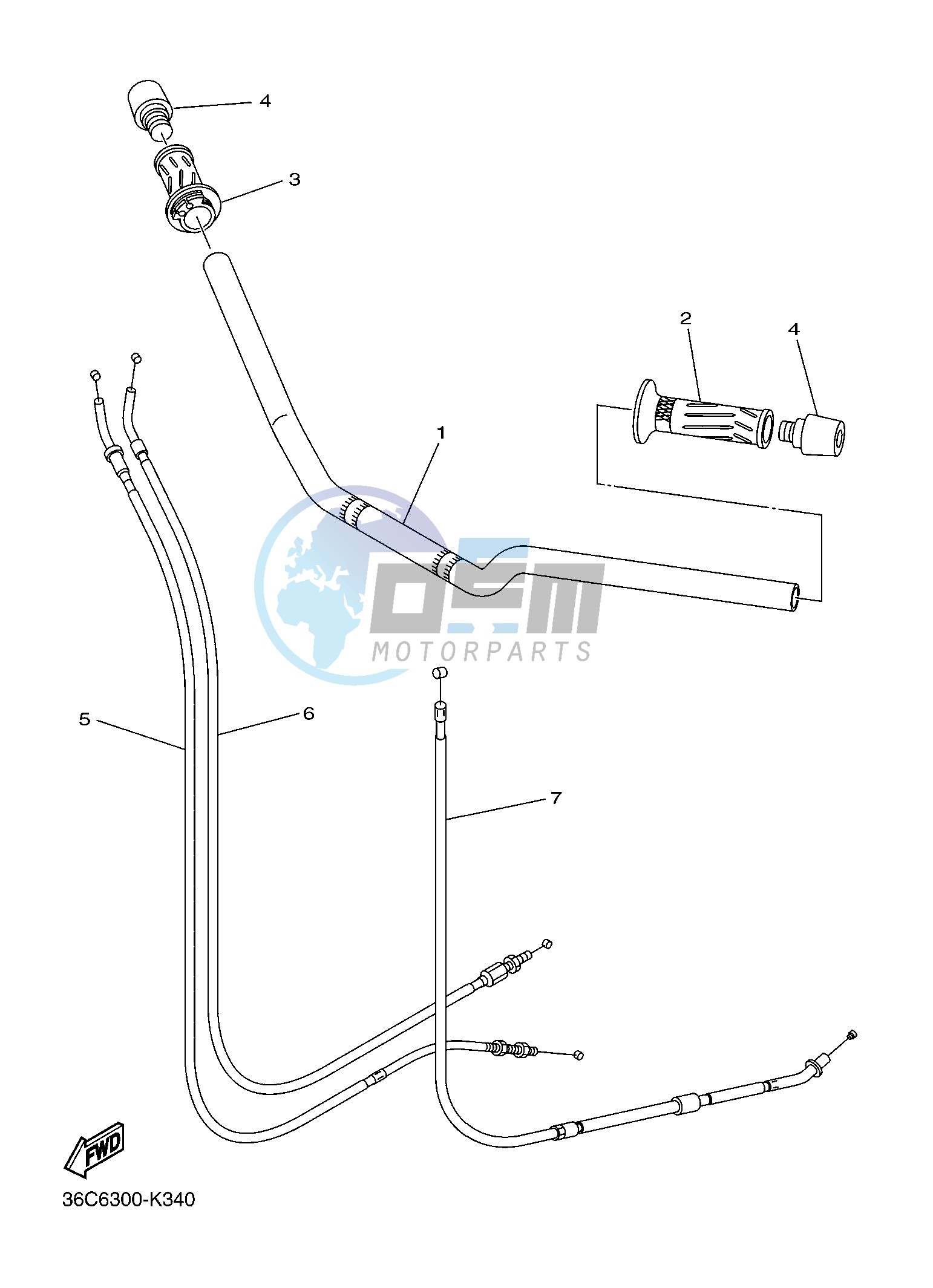 STEERING HANDLE & CABLE