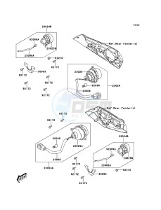 KVF300 KVF300CDF EU drawing Taillight(s)