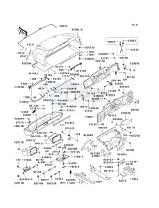 KAF 620 E [MULE 3010 4X4] (E6F-E8F) E6F drawing FRAME FITTINGS