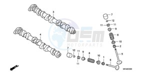 CBF1000T9 Europe Direct - (ED) drawing CAMSHAFT/VALVE