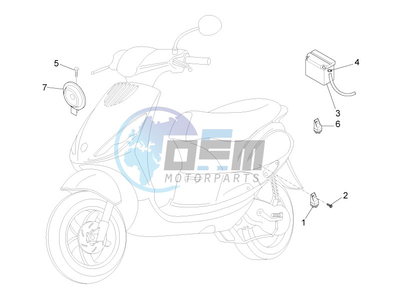 Remote control switches - Battery - Horn