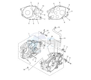 XT X 660 drawing CRANKCASE