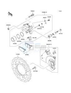 ZR 1000 B [Z1000 EUROPEAN] (B7F-B9F) B7F drawing REAR BRAKE