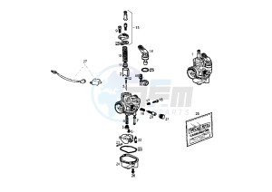 SENDA R X-TREM - 50 cc drawing CARBURETOR