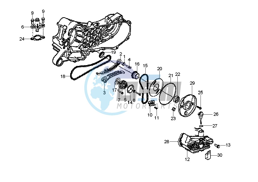 Crankcase - Oilpump