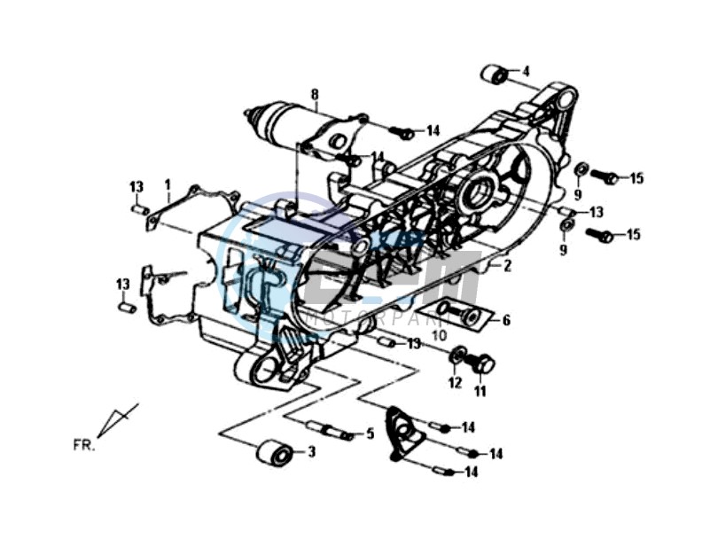 CRANKCASE COVER LEFT