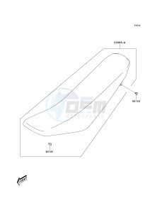 KLX 125 A (A1-A3) drawing SEAT