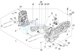 MP3 300 YOUrban ERL drawing Crankcase