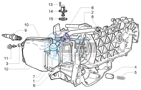 By-pass valve - Chain tightener - Oil drain valve