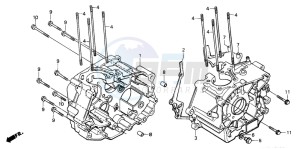 CB250 drawing CRANKCASE