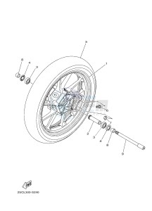 MT-09 TRACER MT09TRA TRACER 900 (2SCT) drawing FRONT WHEEL