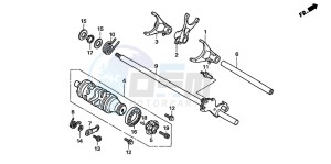 CBF600N drawing GEARSHIFT DRUM (CBF600S6/SA6/N6/NA6)