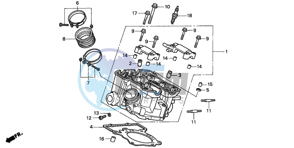 CYLINDER HEAD (REAR)