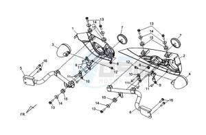 QUAD RAIDER 600 LE CHASSIS LONG drawing INDICATORS L / R