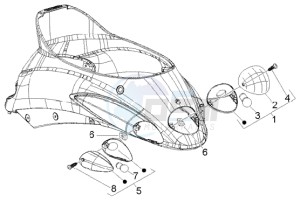 Liberty 50 4t RST ptt (F) France drawing Tail light