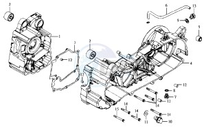 JOYRIDE 125 drawing CRANKCASE RIGHT / START MOTOR