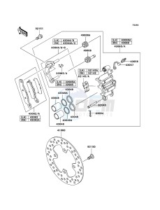 KVF650 4x4 KVF650D9F EU GB drawing Front Brake