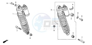 CB1300S CB1300SUPERBOLD'OR drawing REAR CUSHION