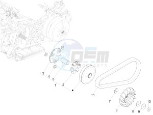 GTS 125 4T E4 ABS (EMEA) EU, GB) drawing Driving pulley