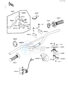 KX 125 E [KX125] (E2) [KX125] drawing HANDLEBAR