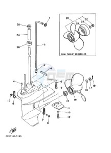 15FMHS drawing PROPELLER-HOUSING-AND-TRANSMISSION-2