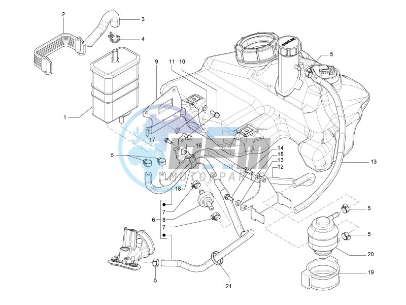 Anti-percolation system