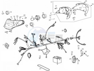 ATLANTIS BULLET - 50 cc VTHAL1AE2 Euro 2 2T AC ESP drawing Electrical system (Positions)