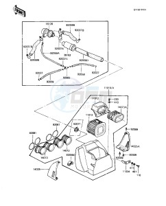 KZ 1000 R [EDDIE LAWSON REPLICA] (R1-R2) [EDDIE LAWSON REPLICA] drawing AIR CLEANER