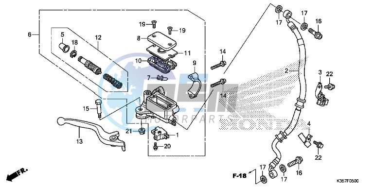 FRONT BRAKE MASTER CYLINDER