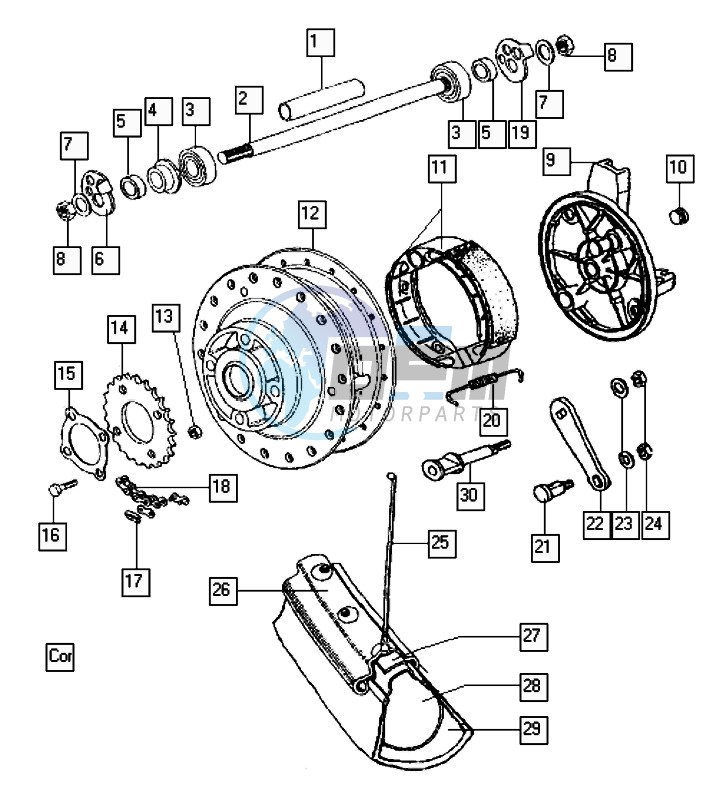 Rear wheel