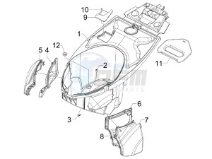 Carnaby 250 4t ie e3 drawing Helmet box - Undersaddle