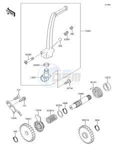 KX65 KX65AJF EU drawing Kickstarter Mechanism