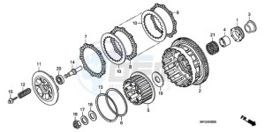 CB600FA France - (F / CMF) drawing CLUTCH