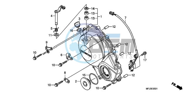 RIGHT CRANKCASE COVER (CBR600RR9,A/RA9,A)