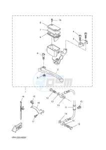 NS50 AEROX (1PH1 1PH1 1PH1) drawing REAR MASTER CYLINDER