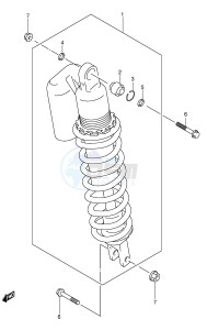 DR-Z400 (E1) drawing REAR SHOCK ABSORBER (DR-Z400EY EK1 EK2 EK3 EK4 E24)