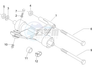 LX 125 4T drawing Swinging arm