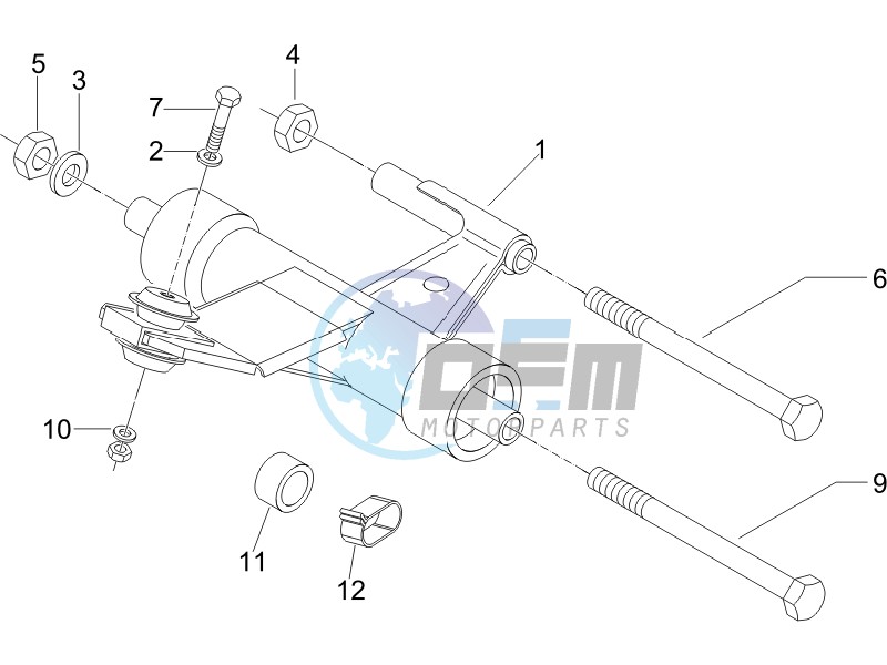 Swinging arm