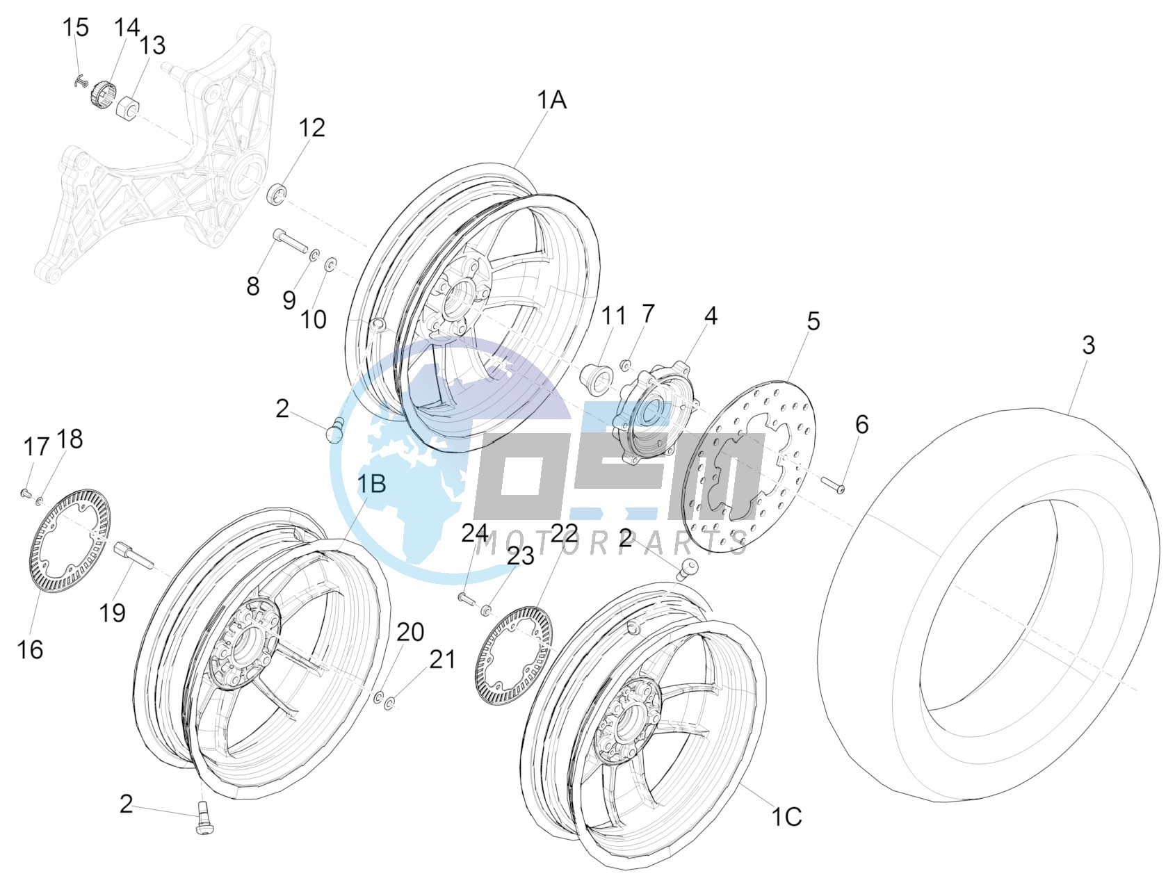 Rear wheel