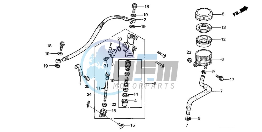 REAR BRAKE MASTER CYLINDER