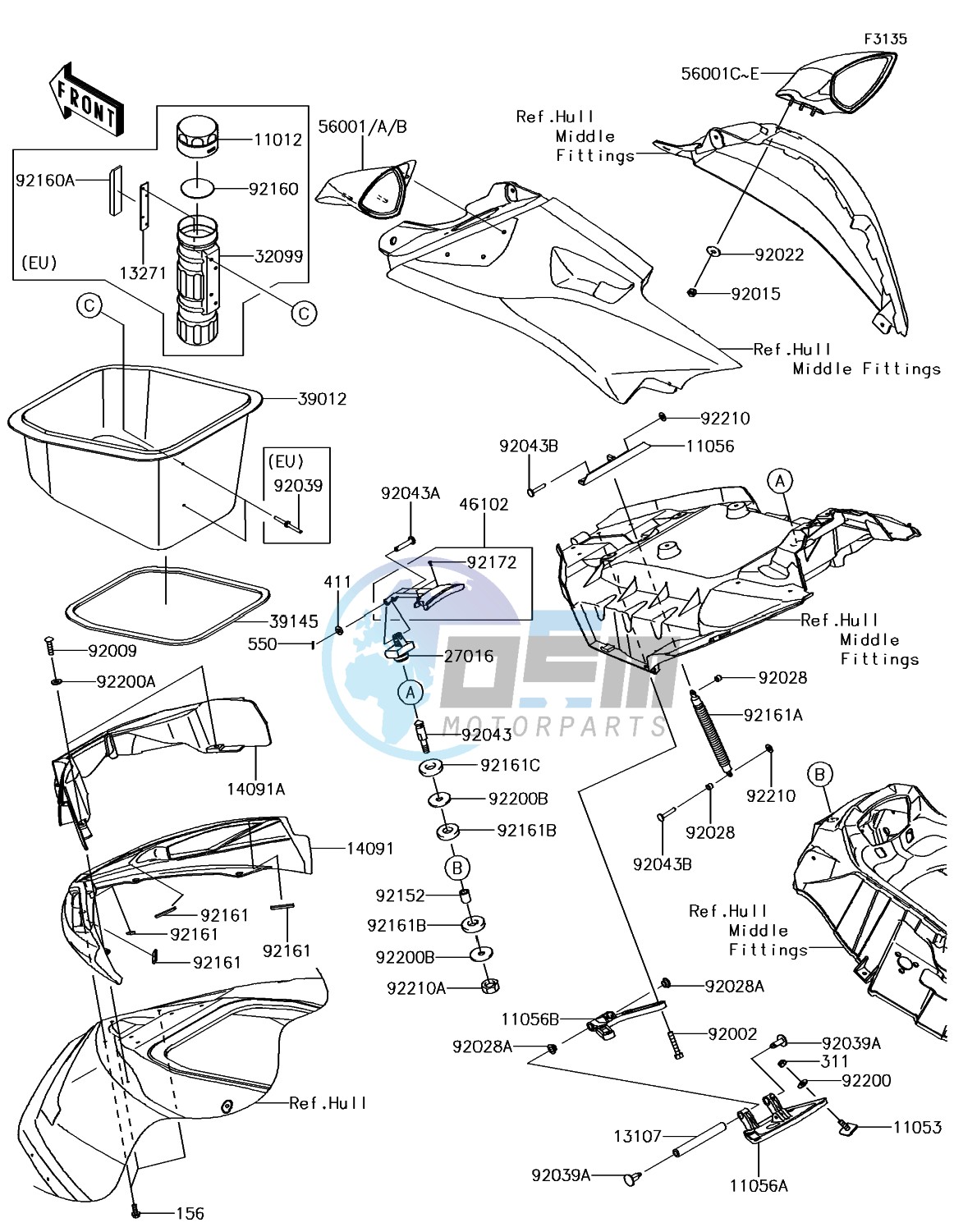 Hull Front Fittings