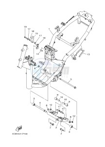 MW125A TRICITY 125 (2CMP 2CMR) drawing FRAME