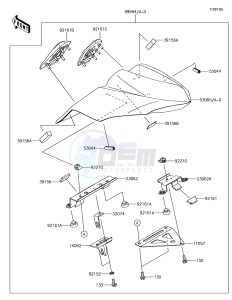 Z650 ER650HJF XX (EU ME A(FRICA) drawing Accessory(Single Seat Cover)