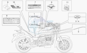 California 1100 Vintage Classic-Touring drawing Plate set-decal-op.handbooks