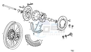 SENDA R X-RACE - 50 CC VTHSR1A1A drawing REAR WHEEL