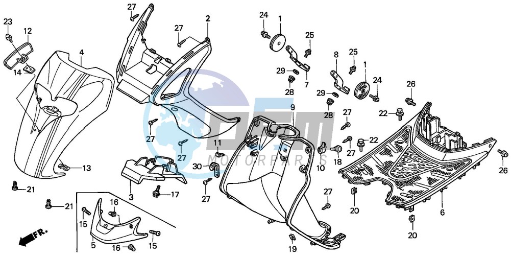 FRONT FENDER/STEP FLOOR