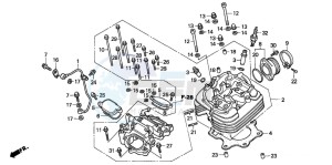 TRX300EX SPORTRAX 300EX drawing CYLINDER HEAD