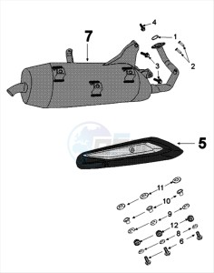 CITYSTAR 125 AC drawing EXHAUST